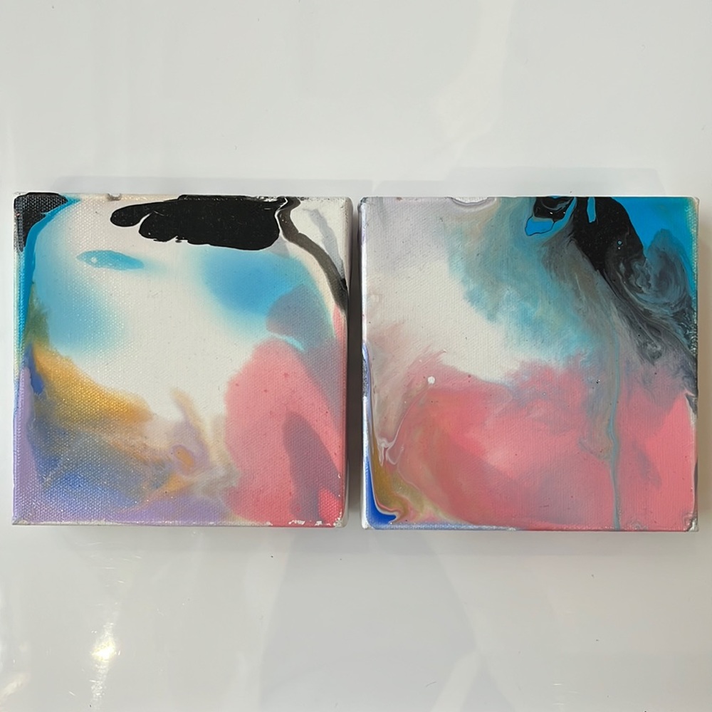 5” x  5” Acrylic Painting Set for Home Decor 🌊